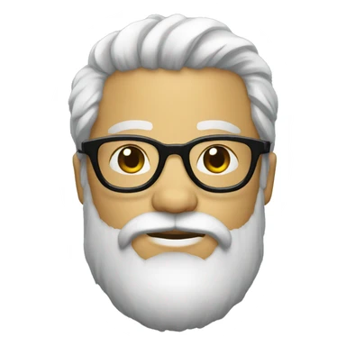 Bearded person majestic with glasses sticker