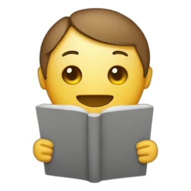 rounded square holding a note book sticker