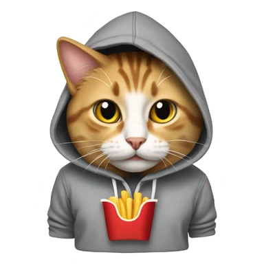 Cat with a IN-N-OUT hoody  sticker