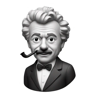 gerge brassens pipe sticker