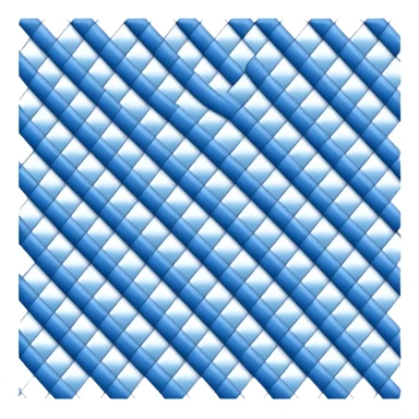 Cloudy blue check  sticker