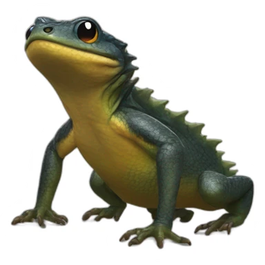 Salamandra haciendo burla sticker