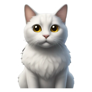 Cat towering over city sticker