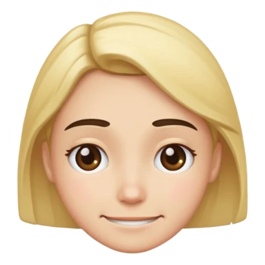 A smile but with the sad eyebrow sticker