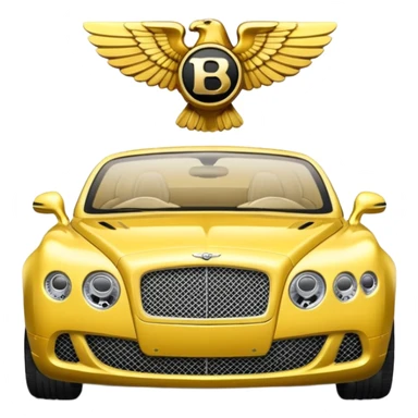 Yellow Bentley sticker