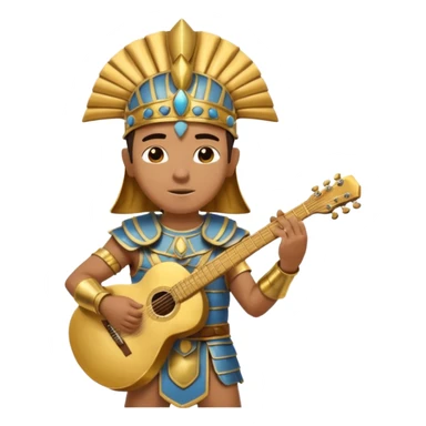 pharaoh gladiator play guitar sticker