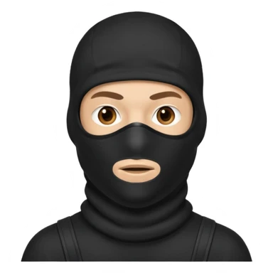 man in balaclava sticker