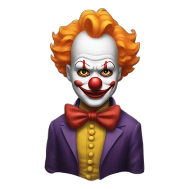 Clown in a batman suit sticker