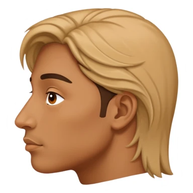  aquiline nose, side view sticker