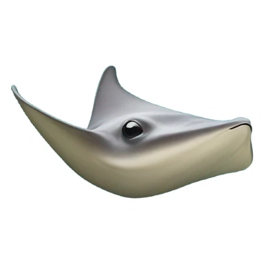 stingray swimming sticker