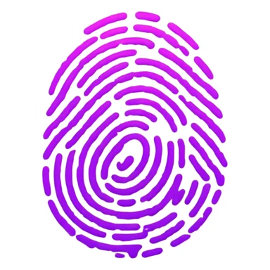 Fingerprint Purple  sticker