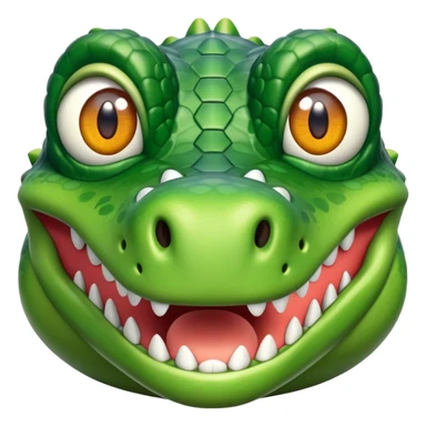 Avión con cara de cocodrilo  sticker