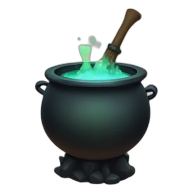 witch's cauldron sticker