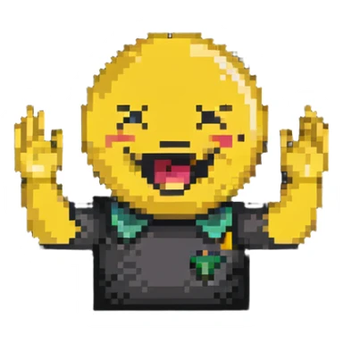 choking emoji with hands reaching out sticker