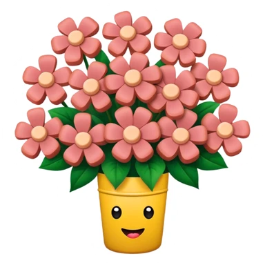 spam meat flowers sticker