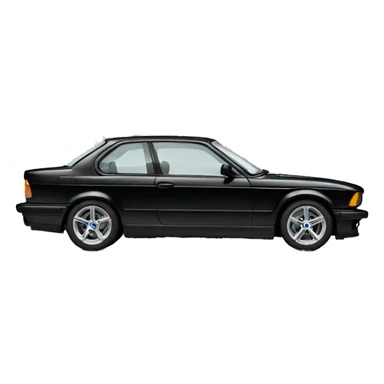 BMW Car in Black from Side sticker