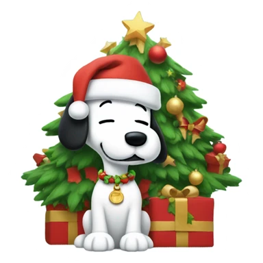 Snoopy merry Christmas sticker