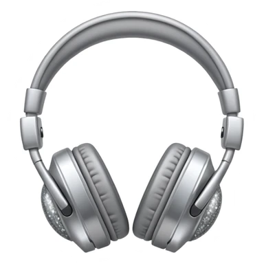 headphones with sparkles and AI letters sticker