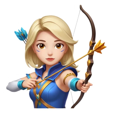 Mobile  legends  girl in icon shooting an arrow  sticker