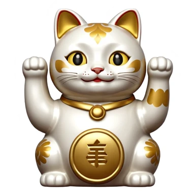 Classic lucky cat sticker