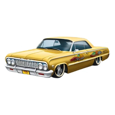 1964 impala low rider  sticker