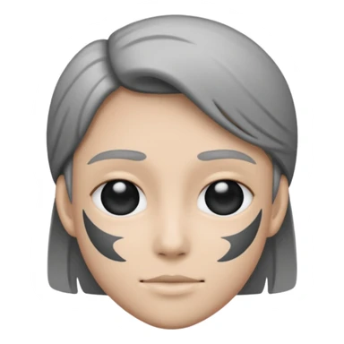 X latar black and white color sticker