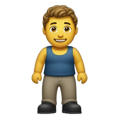 man with wiggle sticker