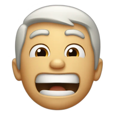 Shouting man sticker