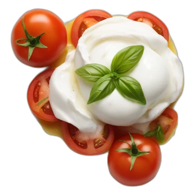 burrata with tomatoes sticker