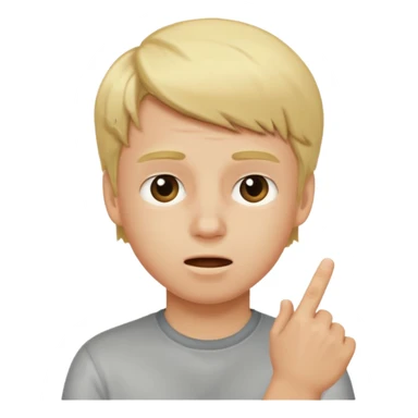 blond boy getting smacked sticker