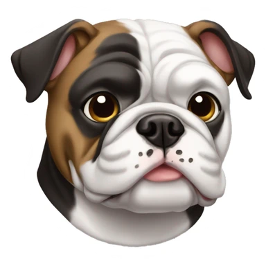 Bulldog francês preto e branco  sticker