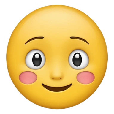 mix of these two 🥺☺️ but make it classic emoji not woman or man face and without hearts and a little bit sad but still smile sticker