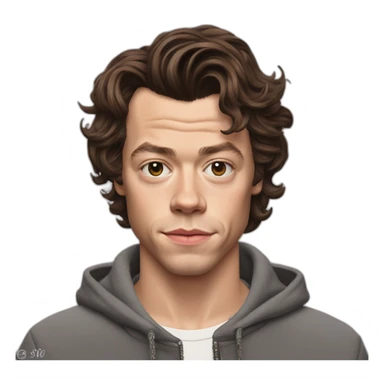 hyperrealist harry styles sticker