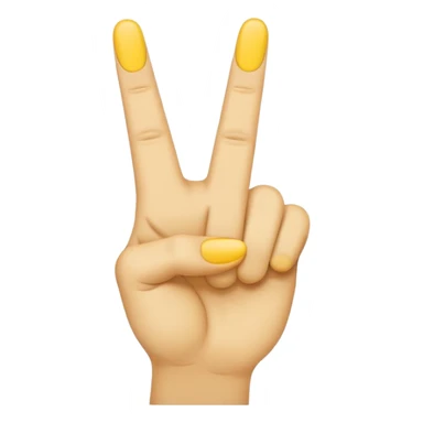 A minimal, emoji-style hand icon similar to the classic middle finger emoji, but with the ring finger raised instead of the middle finger. Flat design, smooth rounded shapes, soft yellow emoji skin tone, simple shading, centered on a transparent background, modern and clean iOS-style emo sticker