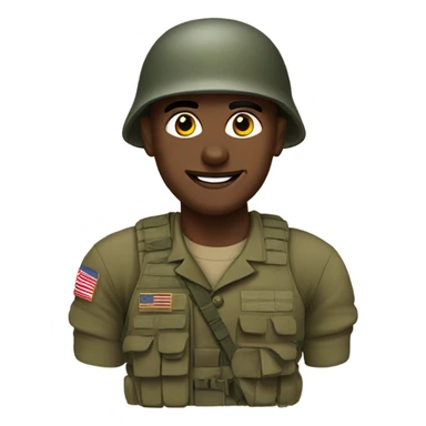 Army man in Georgia  sticker