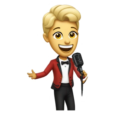 Stager performer singing sticker