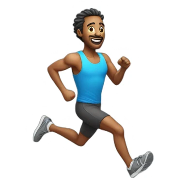 running funky dude sticker