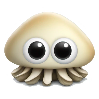 clam with googly eyes sticker