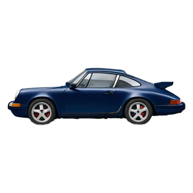 Navy blue Porsche 911 sticker