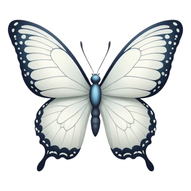 white butterfly sticker