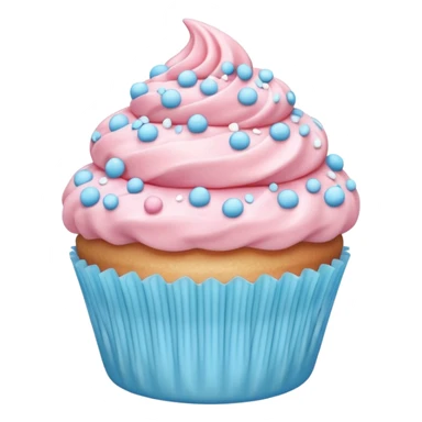 light pink and blue food sticker