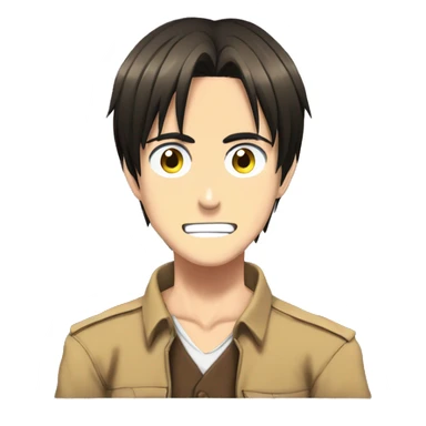 Eren Yeager anime 4k sticker