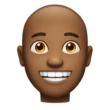 Smiling emoji without teeth sticker