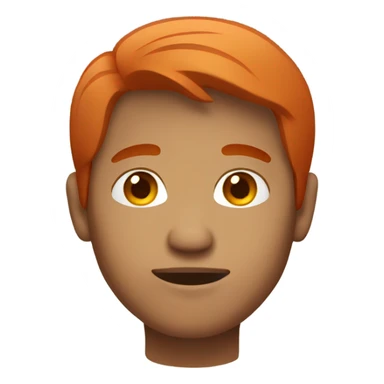 Filipino man red hair sticker