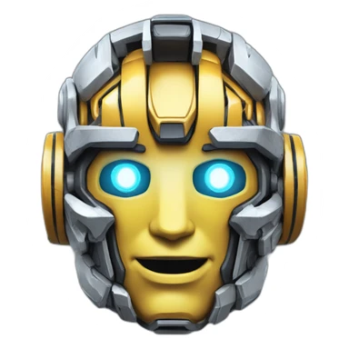 friendly transformers style AI brain exposed circuit sticker