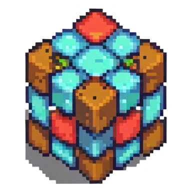 minecraft wood block sticker