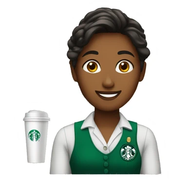 Starbucks cashier  sticker