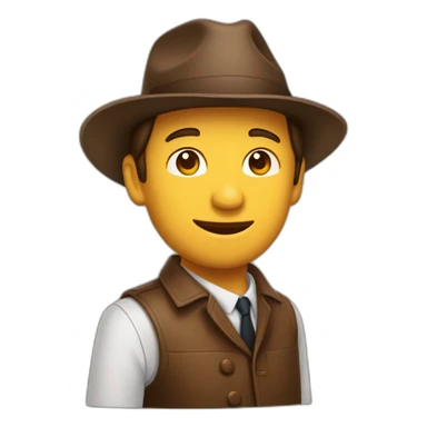 Un homme à la peau brune portant un chapeau en colère sticker