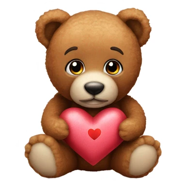 realistic Valentine's teddy  sticker