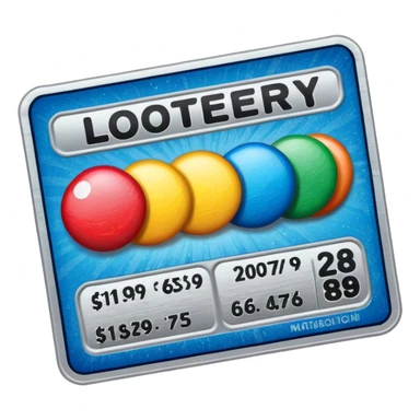 Lottery scratch ticket sticker